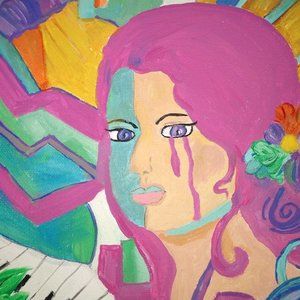 Painting, original, "Le Pleurs-Crying"